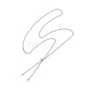 304 Stainless Steel Twisted Chain Curb Chain Slider Necklaces Making AJEW-JB01487-02-1