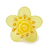 7Pcs Glass Seed Beaded Rose Flower Pendants PALLOY-MZ01231-2
