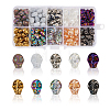 Craftdady 200Pcs 10 Style Electroplate Glass Beads Strands GLAA-CD0001-08-25