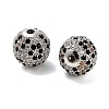 Brass Micro Pave Cubic Zirconia Beads KK-L229-024P-2