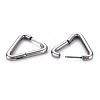 Triangle Huggie Hoop Earrings for Women EJEW-N016-009-NR-2
