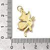 October Breast Cancer Pink Awareness Ribbon Brass Enamel Pendants KK-S517-04D-D-3