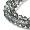 Transparent Crackle Glass Beads Strands CCG-L050-01B-06-2