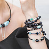 200Pcsg Ocean Mix Pearlized Glass Pearl Beads HY-HY0001-03B-7