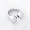 304 Stainless Steel Cuff Open Rings RY3631-1-2