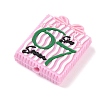 Number 6 7 Theme Cartoon Silicone Beads SIL-E013-02A-2