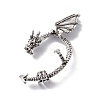 Alloy Dragon Cuff Earrings EJEW-C046-02AS-2