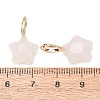 Natural Rose Quartz Pendants GG-CBAE2A3-02G-03-3