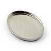 304 Stainless Steel Plain Edge Bezel Cups STAS-Q194-11-3