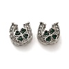 Alloy Rhinestone European Beads X-FIND-Q115-09P-1