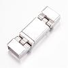304 Stainless Steel Magnetic Clasps with Glue-in Ends STAS-G071-42P-2