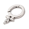304 Stainless Steel Twister Clasps X-STAS-S187-01P-2
