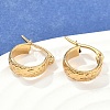 Golden Plated 304 Stainless Steel Hoop Earrings X-EJEW-E158-21G-2