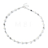 Alloy Star & Shell Pearl Beaded Necklace for Women NJEW-TA00130-1
