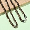 201 Stainless Steel Box Chain Necklaces & Chain Bracelets SJEW-G087-04G-2