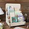 Wood Place Card Display Stands AJEW-FH0009-10-4