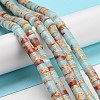 Synthetic Imperial Jasper Dyed Beads Strands G-D077-D01-01E-2
