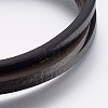 Leather Cord Multi-strand Bracelets BJEW-F325-15P-2