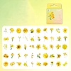 50Pcs 50 Styles Flower PET Sticker PW-WG35408-06-1