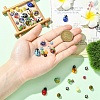 50Pcs 5 Styles Handmade Millefiori Lampwork Beads LAMP-YW0001-93-5