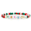 Christmas Resin & Acrylic Beads Stretch Bracelets for Women OZ4869-2-1
