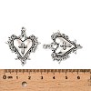 Gothic Tibetan Style Alloy Pendants TIBEP-K001-02A-AS-3