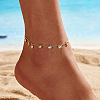 925 Sterling Silver Cable Chain Anklet AJEW-Z029-13G-4