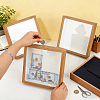 4Pcs Plywood Money Box Photo Frames ODIS-WA0001-16B-3