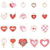 40Pcs 20 Styles Alloy Enamel Charms ENAM-YW0006-86-1