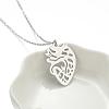 304 Stainless Steel Hollow Pendant Necklaces FS-WGE7531-08-1