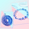 6 Styles Gradient Color Transparent Painted Glass Beads Strands DGLA-YW0001-28A-10