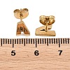 304 Stainless Steel Stud Earrings SA-T001-03G-6