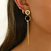 Stainless Steel Ring Tassel Earrings Sets LS-OV1980-1-3