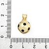 Brass Enamel Pendants KK-H296-02G-3