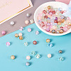  300Pcs 10 Style Baking Painted Transparent & Crackle Glass Beads DGLA-TA0001-03-11