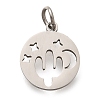 304 Stainless Steel Charms STAS-Z119-07P-1