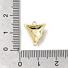 Brass Micro Pave Cubic Zirconia Pendants KK-U061-05G-02-3