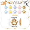 12Pcs 6 Colors Opaque Resin Pendants RESI-YW0003-44-3