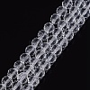 Transparent Glass Bead Strands GLAA-R095-6mm-15-1