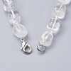 Natural Quartz Crystal Graduated Beaded Necklaces NJEW-S410-13-3