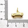 Brass Micro Pave Cubic Zirconia Charms KK-P295-13G-3