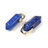 Natural Lapis Lazuli Double Terminal Pendants GG-CBA4154-07G-04-2