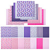 28Pcs 2 Colors Printed Cotton Fabric DIY-TA0014-86-2