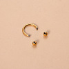 G23 Titanium Circular/Horseshoe Barbell Nose Rings WGFD71D-04-1