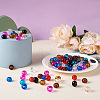 Craftdady 100Pcs 9 Colors Glass European Beads GLAA-CD0001-10-6
