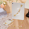 3Pcs Alloy Enamel Pendant Decorations HJEW-UN00131-2