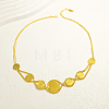 Vintage Embossed Coin Bib Necklaces for Daily HI9212-2