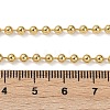 Rack Plating Brass Ball Chain Necklaces for Women X-NJEW-G102-01A-G-4