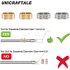 Unicraftale 40Pcs 2 Colors 201 Stainless Steel Slide Charms/Slider Beads STAS-UN0053-90-5