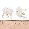 2Pcs 2 Styles Glass Bead & 304 Stainless Steel & 201 Stainless Steel Pendants PALLOY-MZ01307-01-3